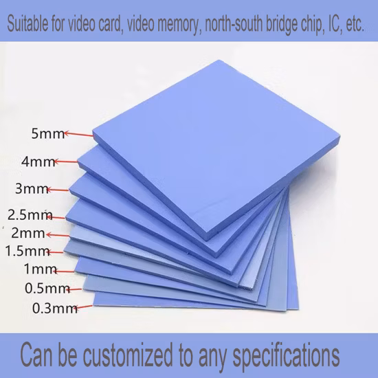 冷却サーマルパッドシリコンCPUラップトップ熱伝導シリコン加熱サーマルパッド